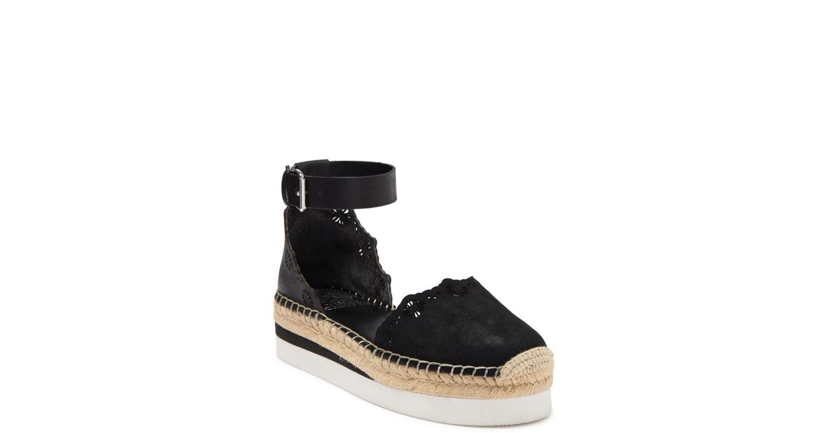 vince camuto breshan ankle strap espadrille wedge