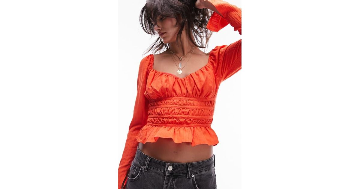 topshop ruffle top