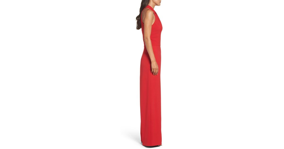 julia jordan red jumpsuit