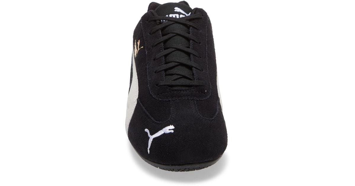 PUMA Suede Speedcat Ls Motorsport Sneaker in Black/ White (Black) for