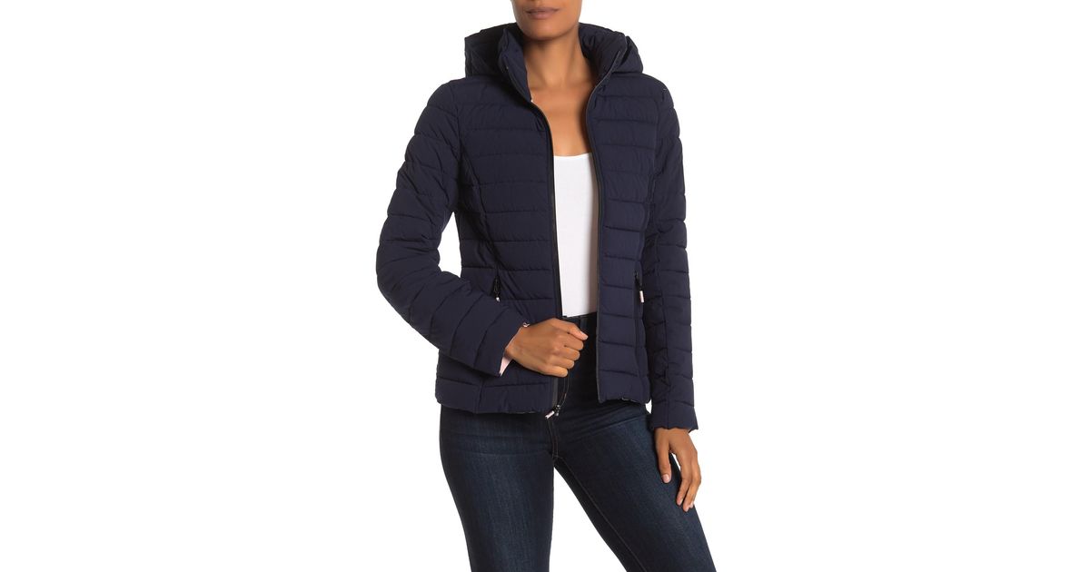 nautica stretch puffer water resistant jacket