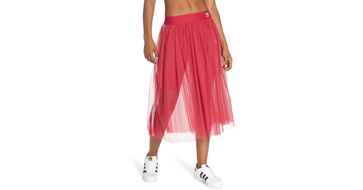 adidas 3 stripe tulle skirt