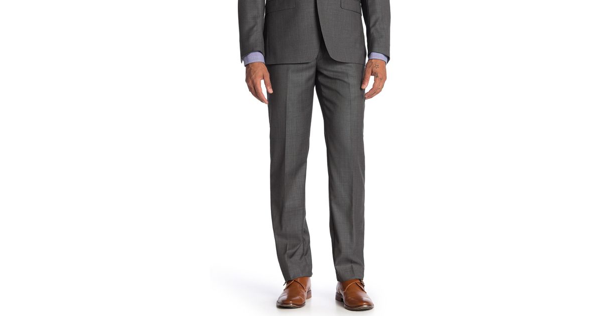 calvin klein charcoal suit pants