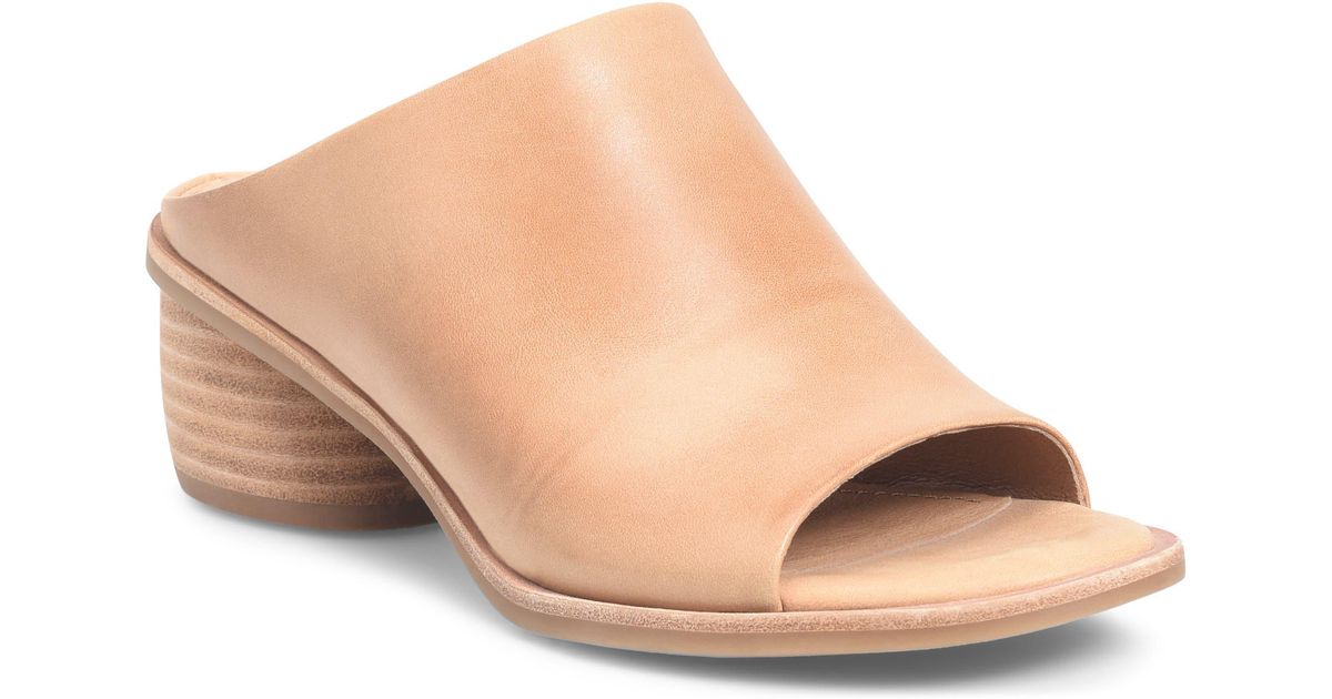 SÃ¶fft Leather Carrey Slide Sandal - Lyst
