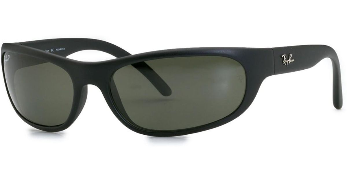 Ray Ban 60mm Predator Polarized Wrap Sunglasses For Men Lyst