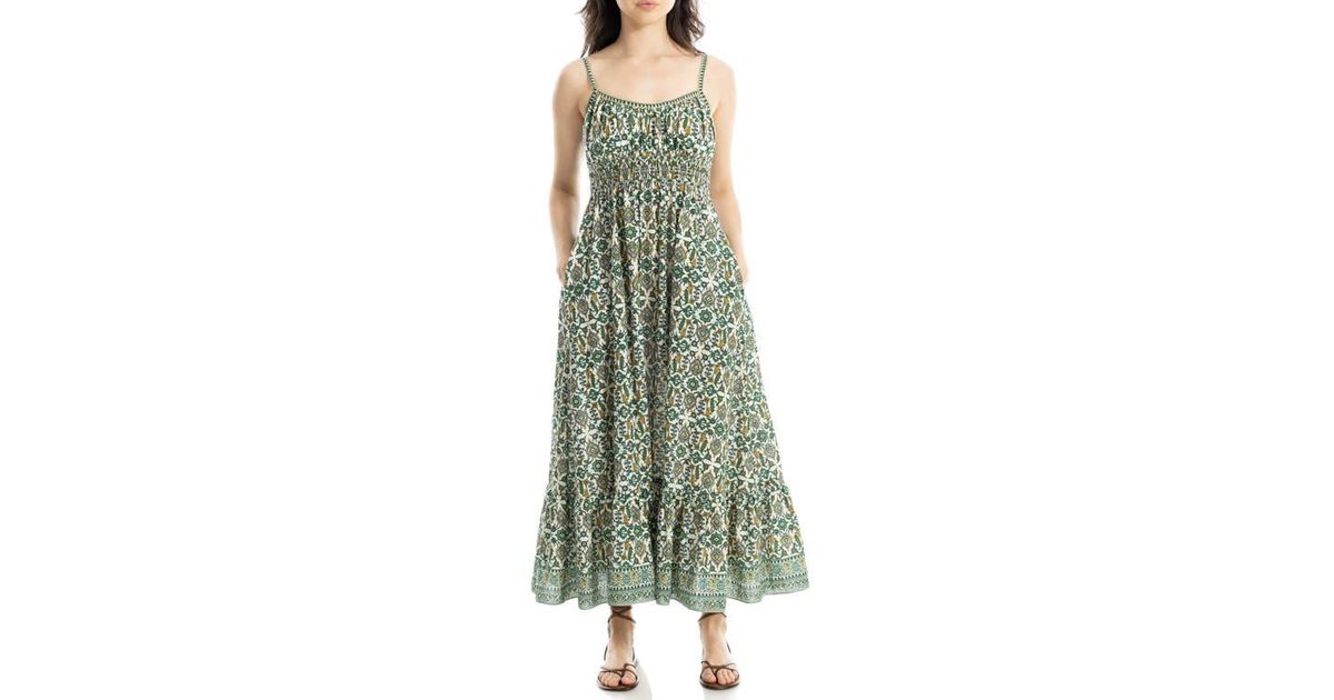 max studio maxi dress green Max studio green maxi