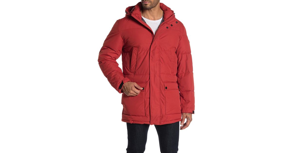 michael kors parka red