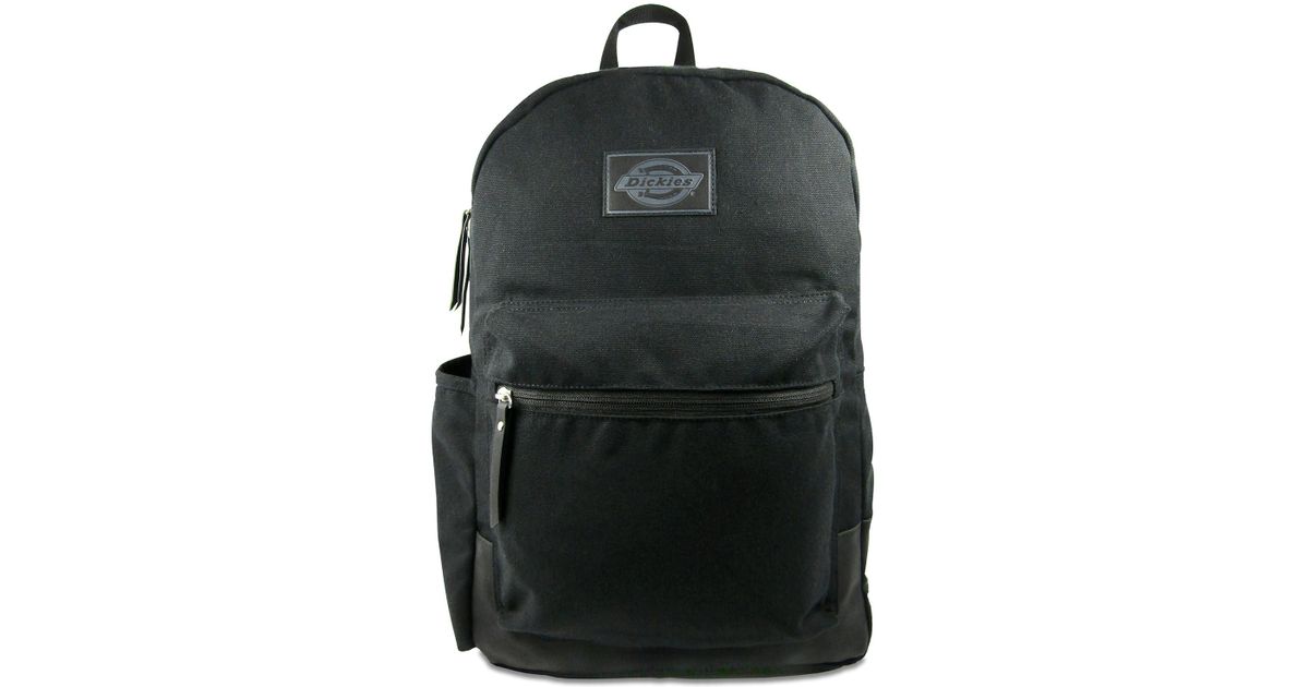 dickies black canvas backpack