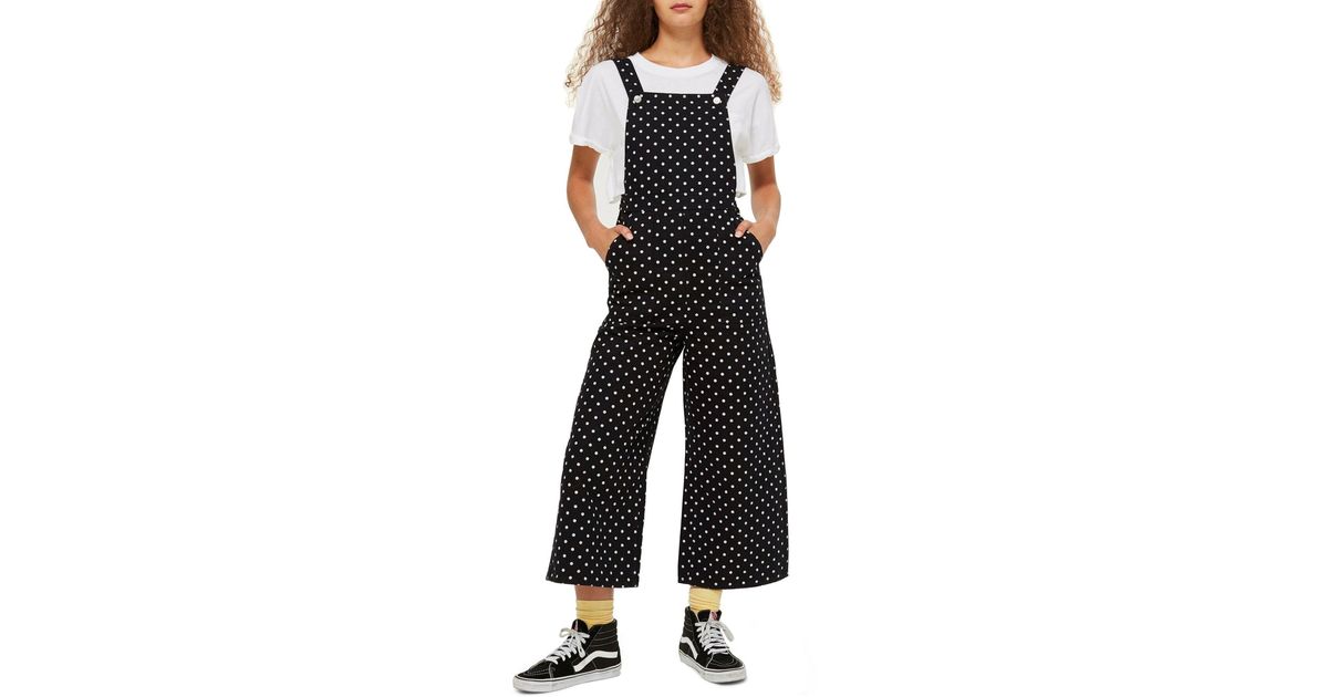 topshop polka dot dungarees