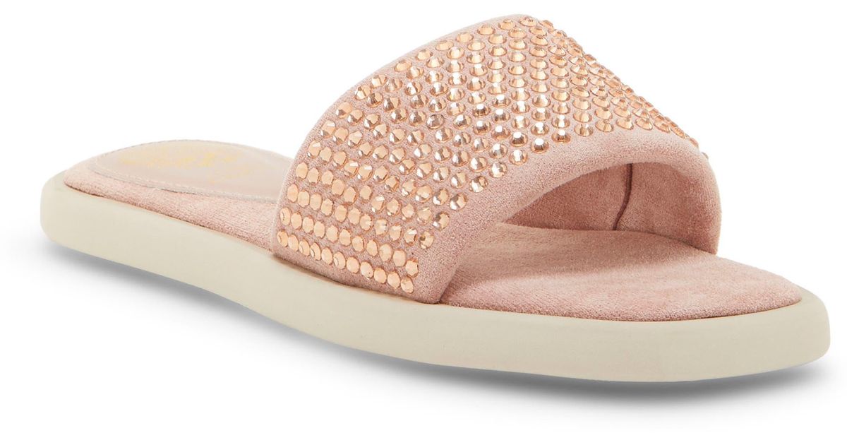 vince camuto elishenta studded slide blush