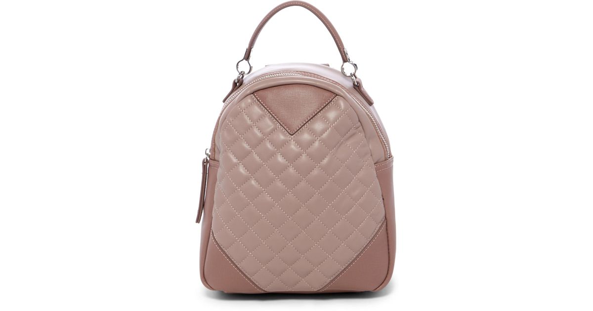 vegan leather mini backpack