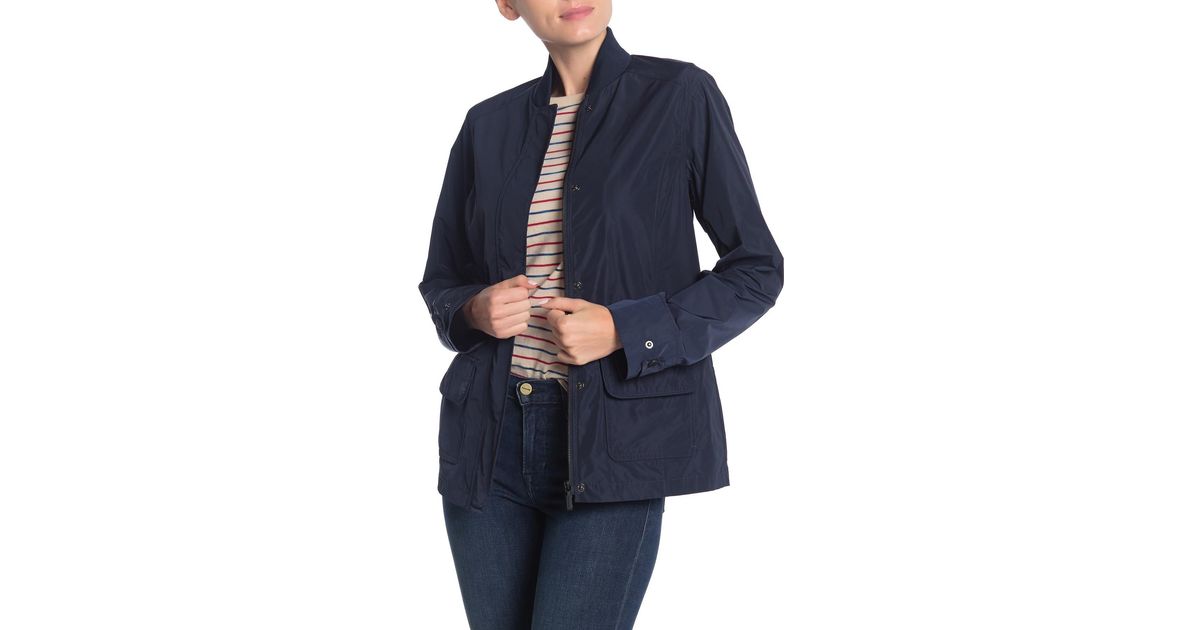 Barbour Synthetic Dockray Casual Zip Front Jacket in Navy (Blue) - Lyst