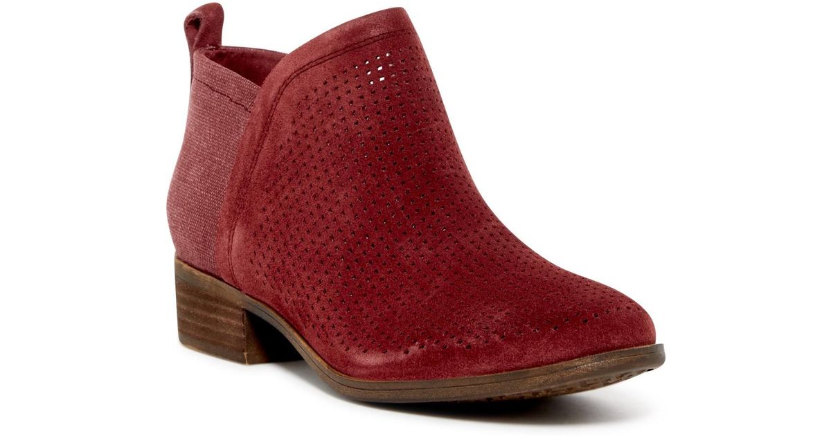toms deia booties perforated