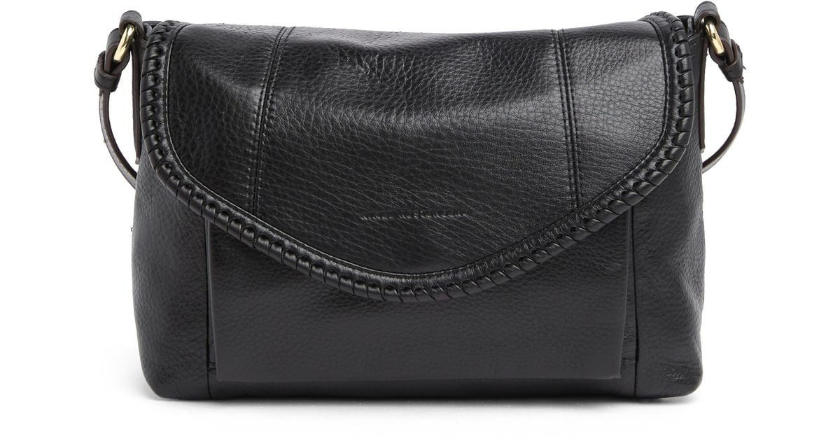 Aimee Kestenberg Sonoma Leather Crossbody Bag In Black W Gold At Nordstrom Rack Lyst