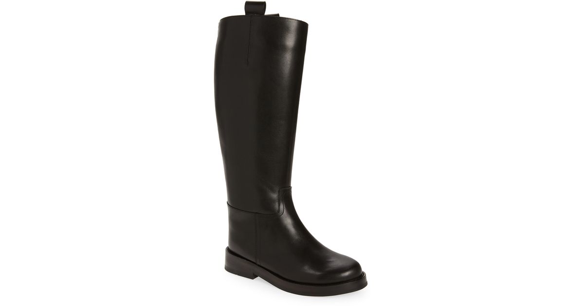 Jeffrey Campbell Leather Friesian Riding Boot In Black Box At Nordstrom ...