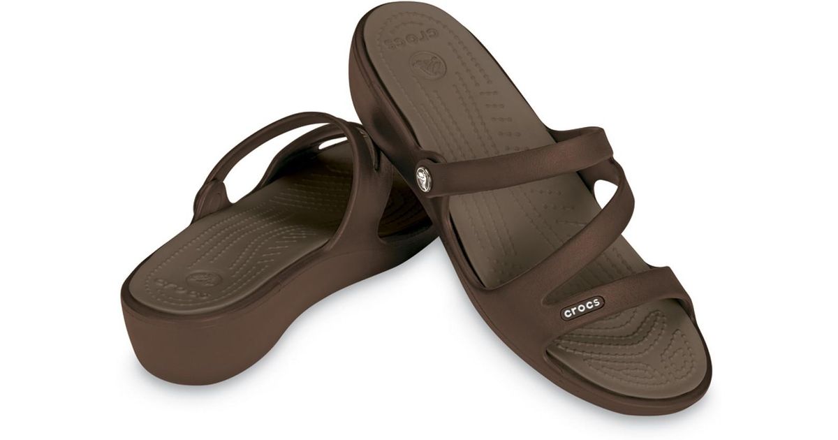 Crocsâ¢ Patricia Sandal in Brown-Walnut (Brown) | Lyst
