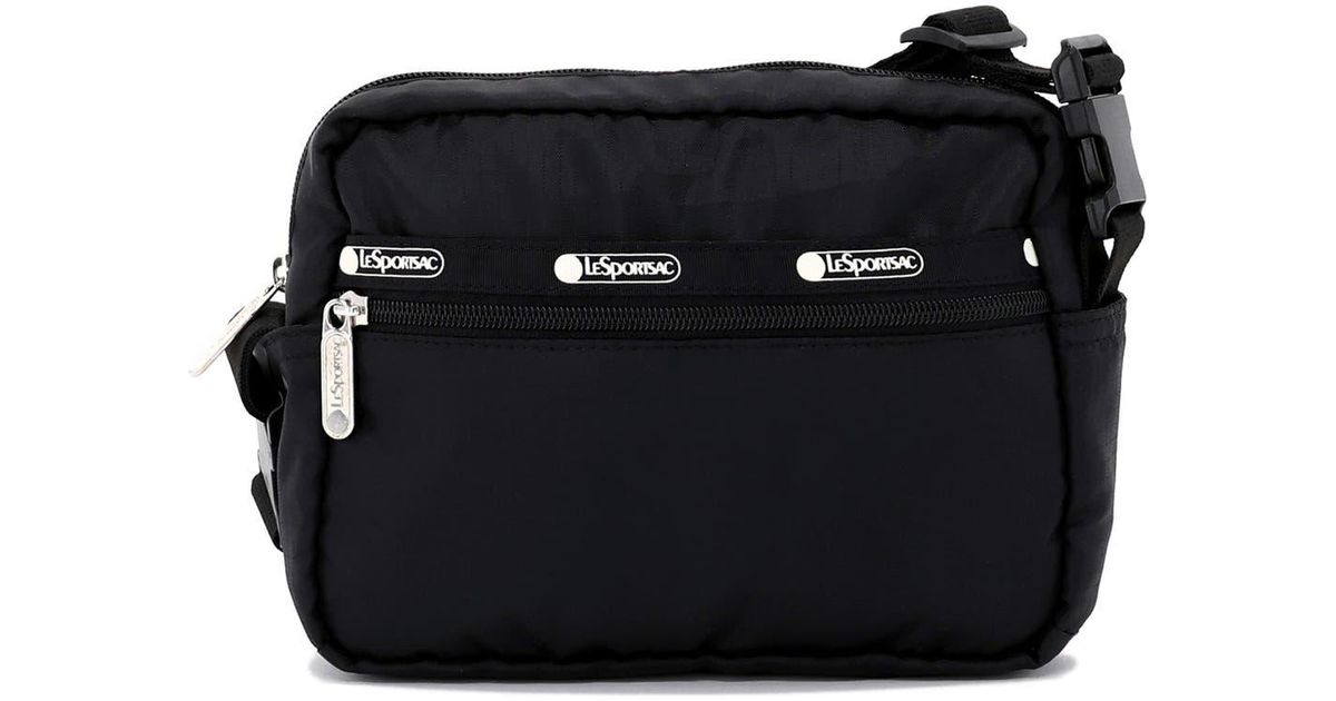 LeSportsac Candace Convertible Nylon Crossbody Strap in Black Lyst