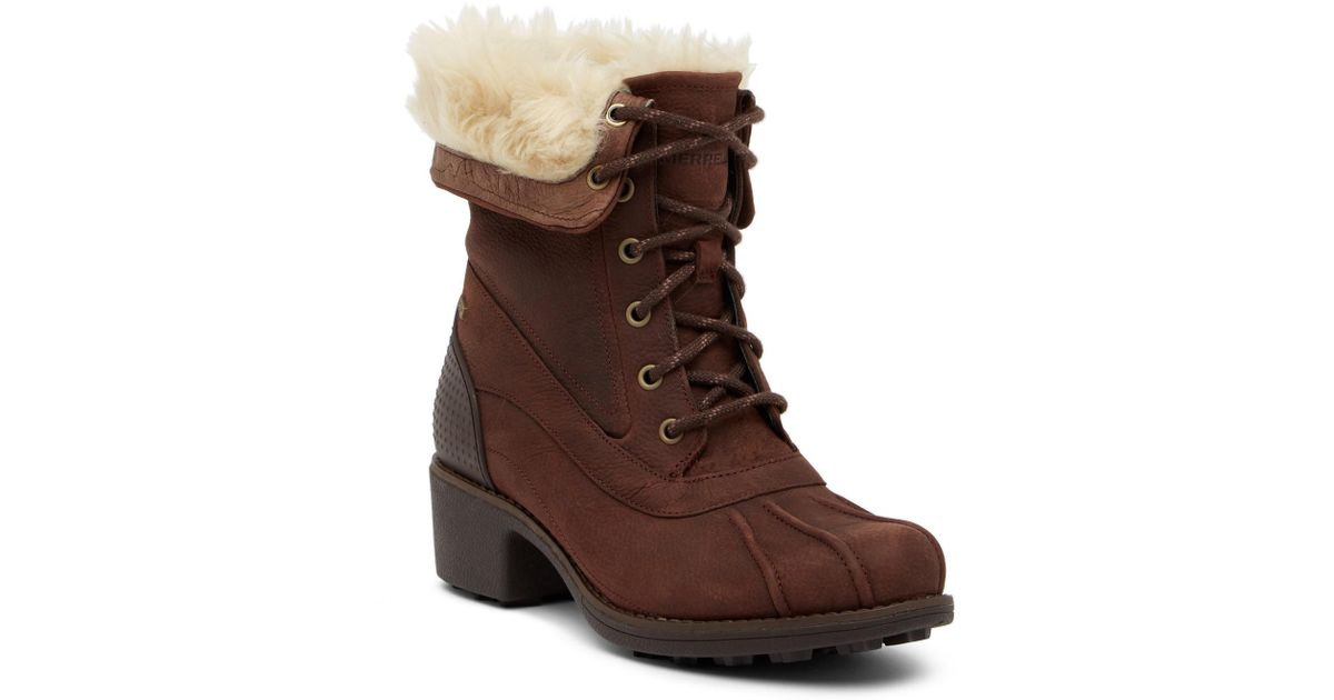 Merrell Chateau Mid Lace Faux Fur 