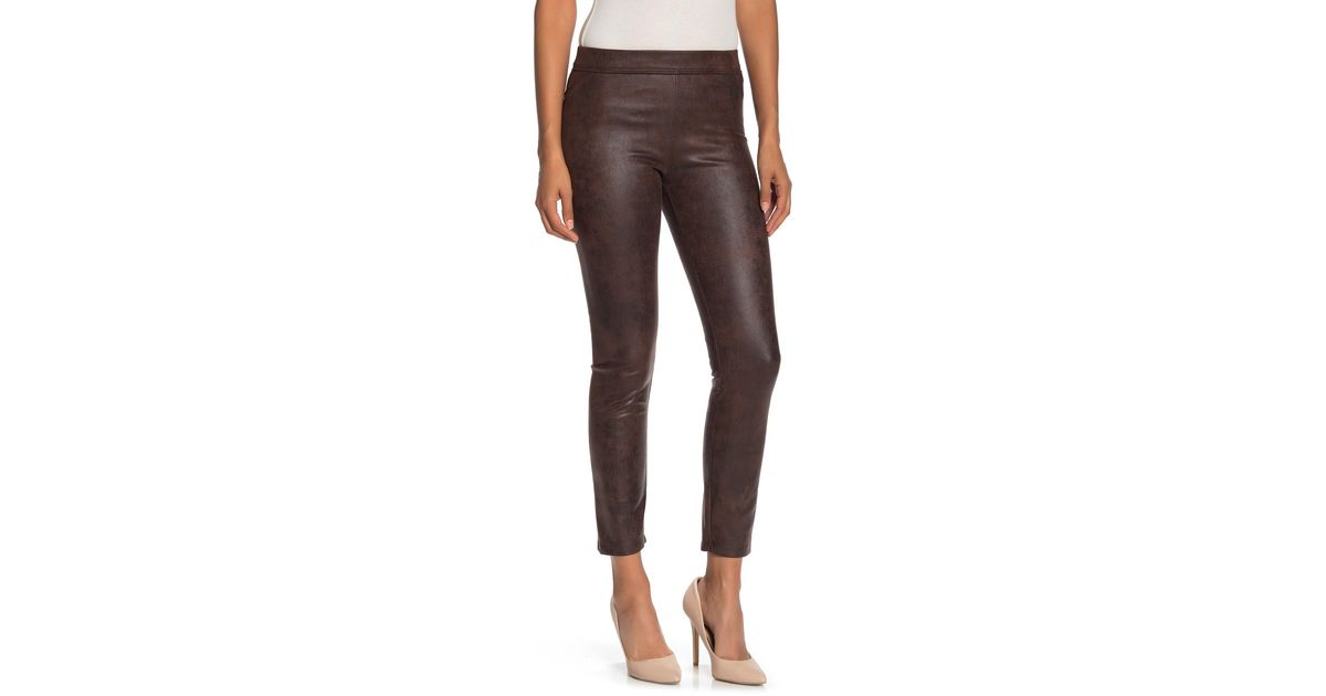 Max Studio Faux Leather Leggings | Lyst