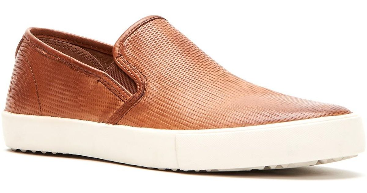 frye men's brett perf slip on sneaker