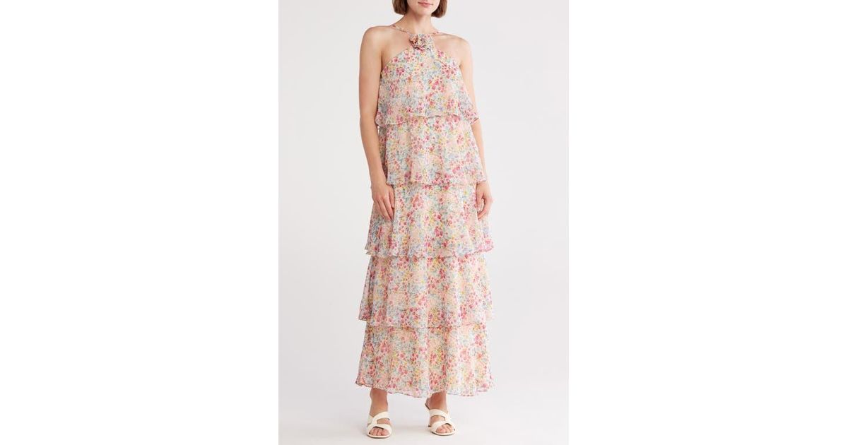 cross halter neck maxi dress Cross Halter Neck Maxi Dress – Odd Muse main image 0