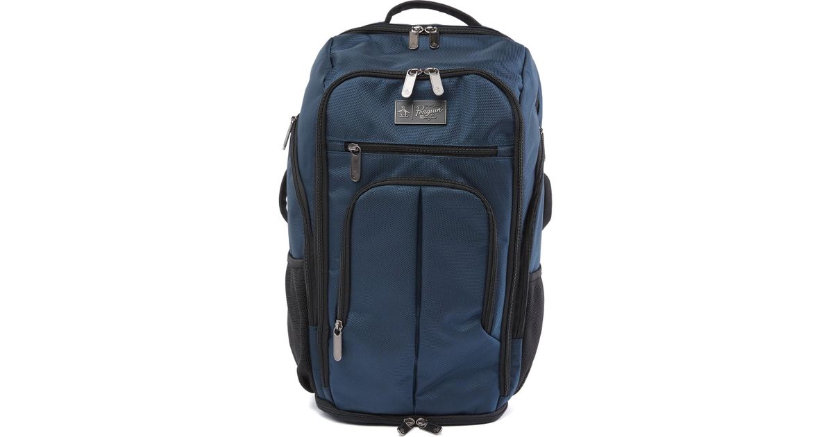 original penguin backpack in navy
