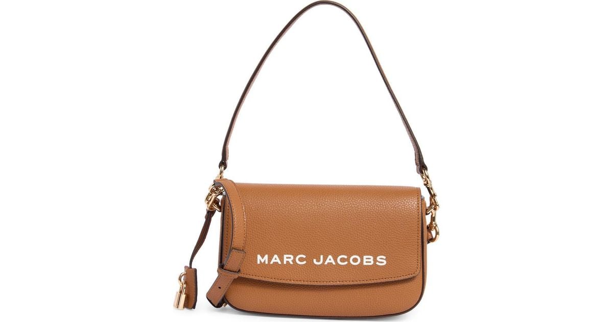 Marc Jacobs The Bold Saddle Leather Shoulder Bag in Brown | Lyst