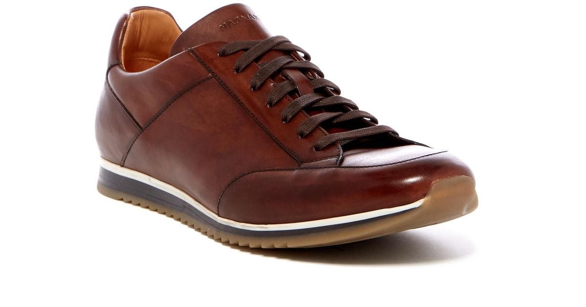 Magnanni Chaz Leather Sneaker in Mid 
