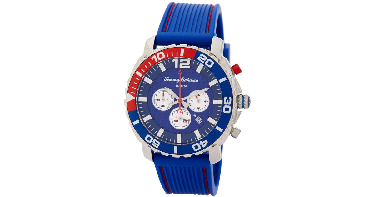 tommy bahama silicone diver watch