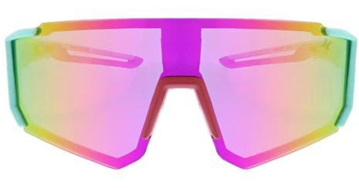 Hurley Semi Rim Polarized Shield Sunglasses in Pink for Men  display picture 1