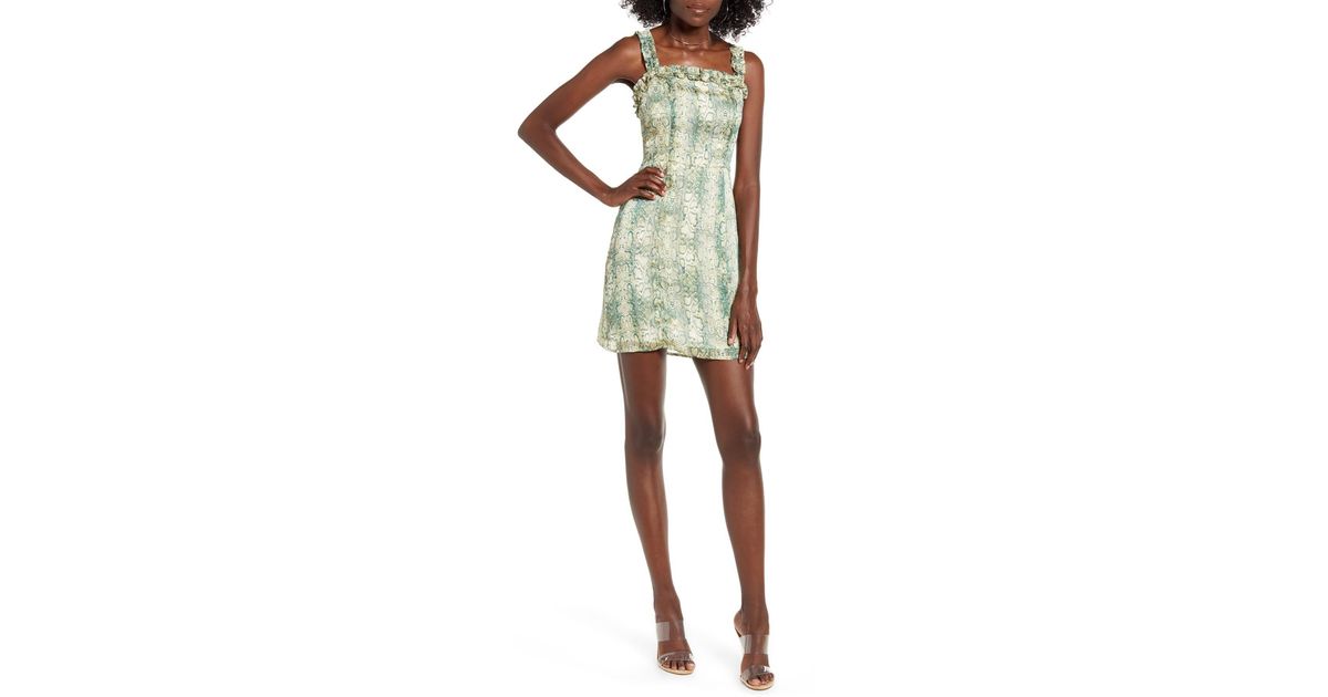 carrie mini dress in green