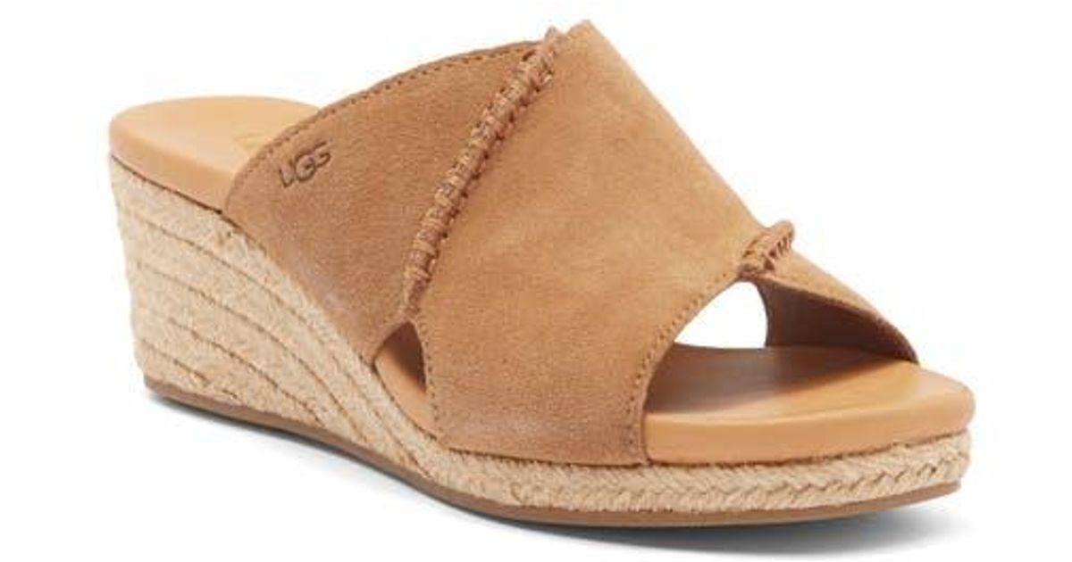SALE!!☆UGG☆ Taia Wedge Heel Sandal UGG Taia Wedge Heel Sandal in Brown | Lyst