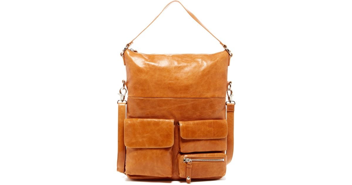 hobo explorer leather shoulder bag