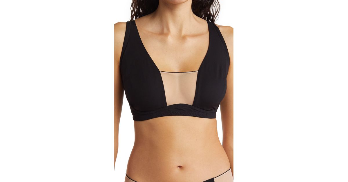 Cosabella Women's Say Never Plungie Longline Bralette, Sette, Small at   Women's Clothing store
