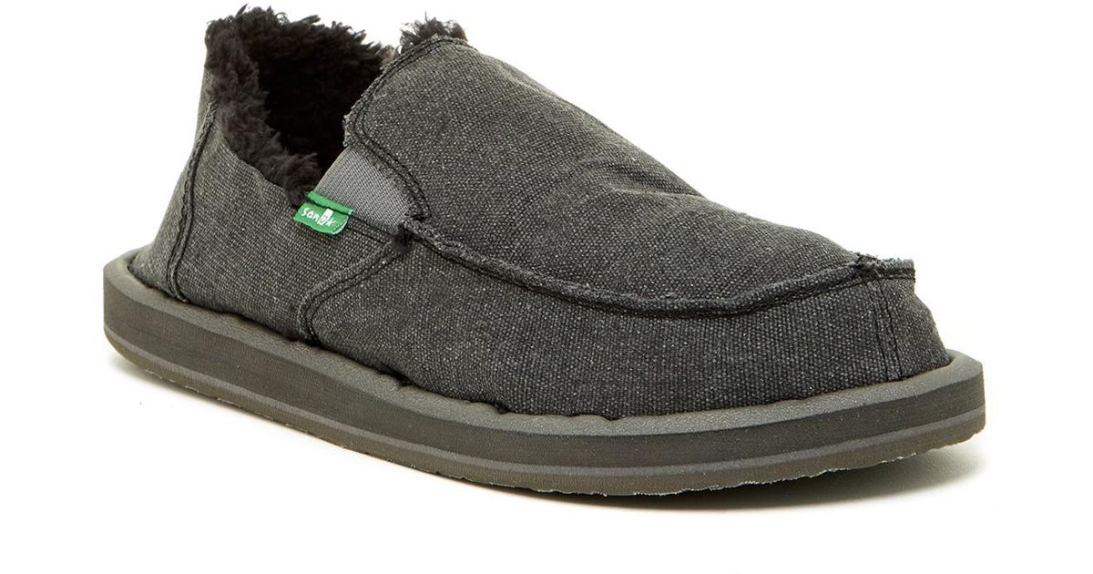 Sanuk Chill Faux Fur Lined Slip-on Shoe 