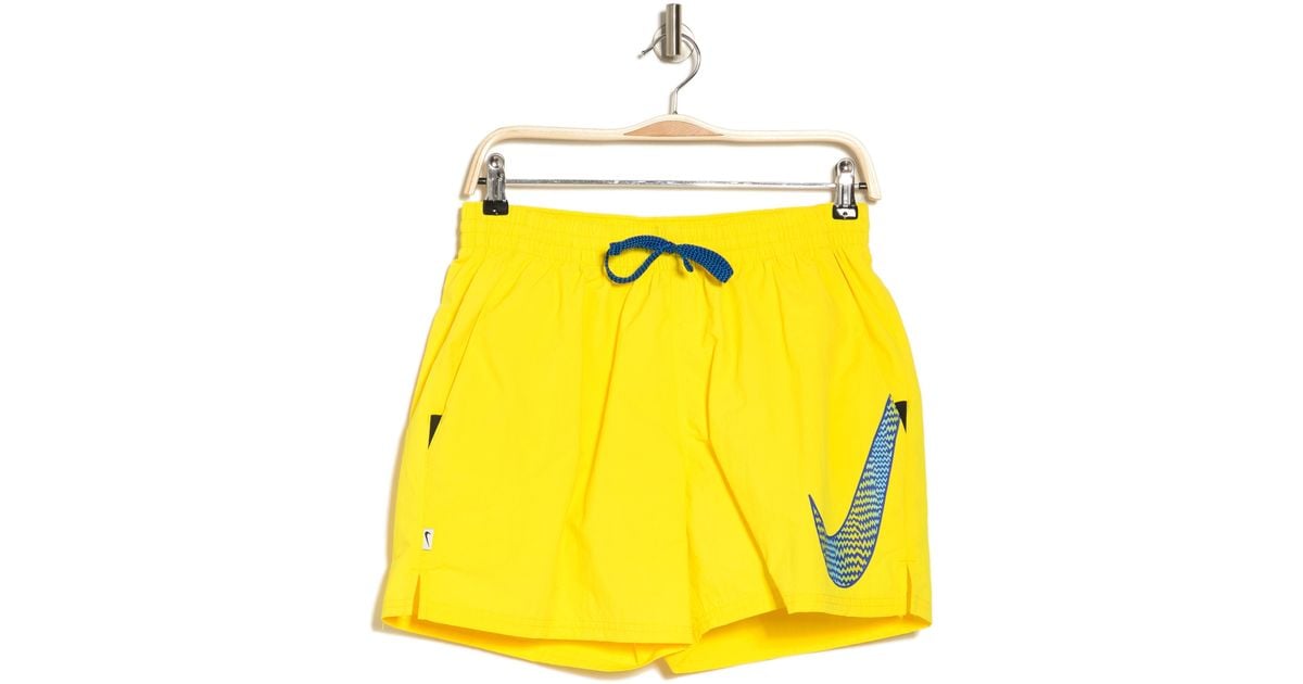Nike 5inch Volley Swim Shorts in Yellow for Men Lyst