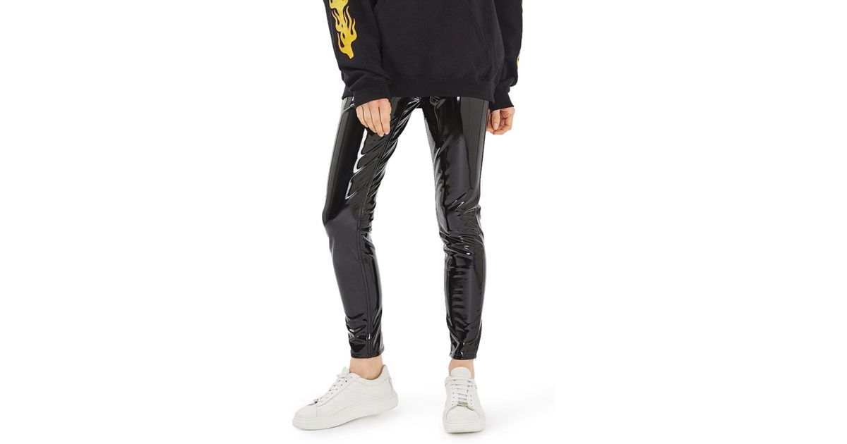 Jamie Vinyl Skinny Jeans in Black Lyst