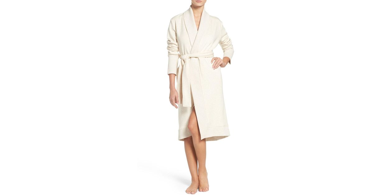 UGG Karoline Fleece Robe in Cream Heather (Natural) - Lyst