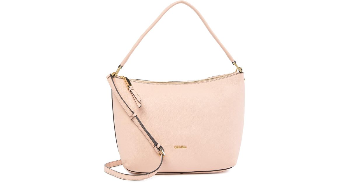 calvin klein angelina pebble hobo