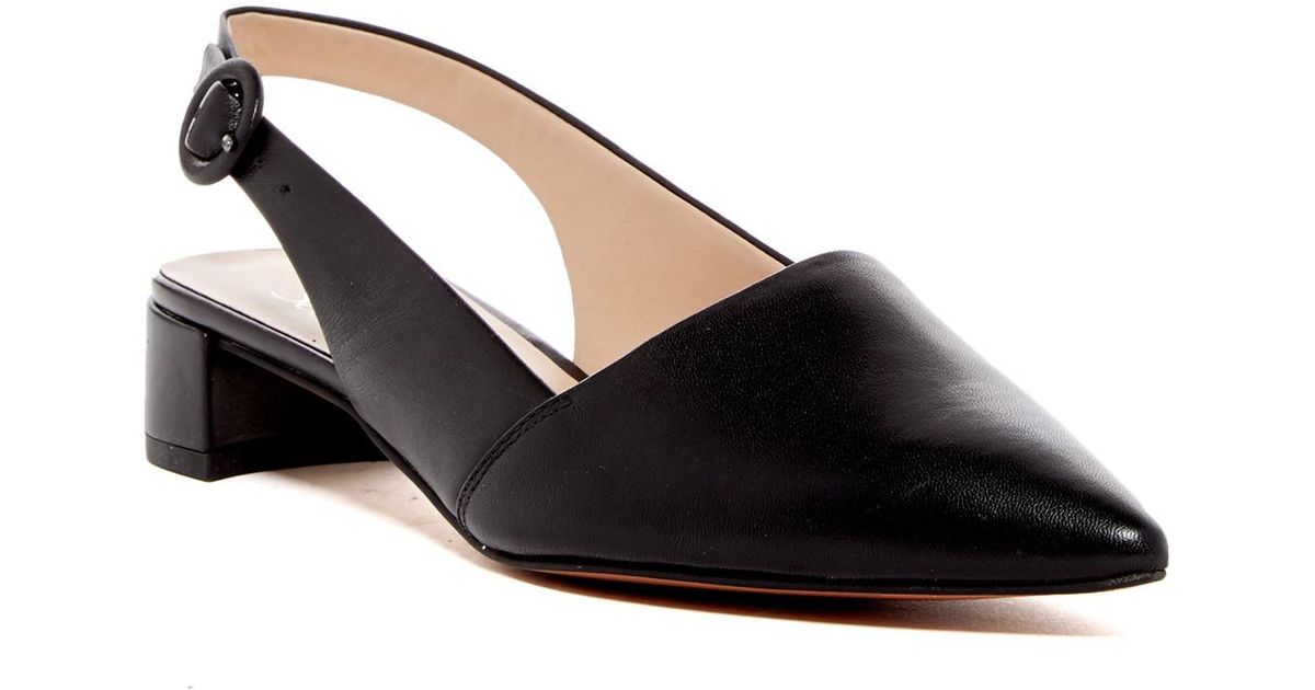 franco sarto vickie slingback kitten heel pump