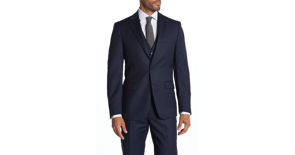 Calvin Klein Malbin Notch Collar Slim Fit Suit Separate Jacket in Blue ...