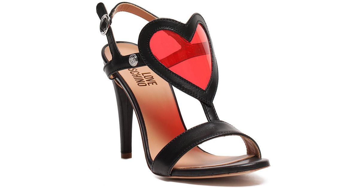 moschino red heels