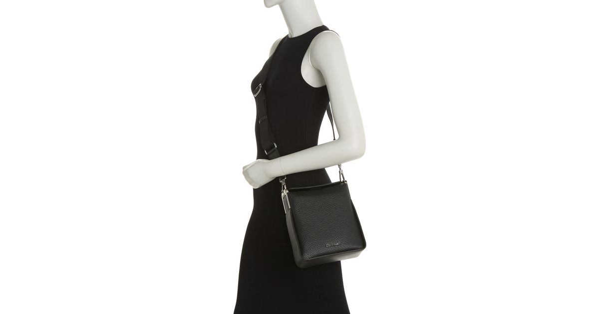 Calvin Klein Fay North/south Crossbody Bag in Black | Lyst