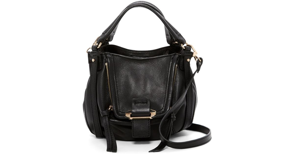 kooba black leather bag