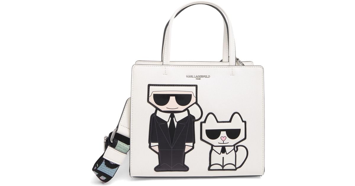 Black and white online satchel