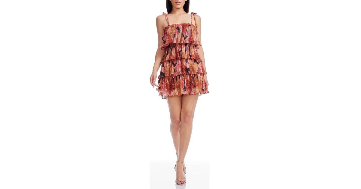 Dress the Population Pixie Tiered Minidress | Lyst