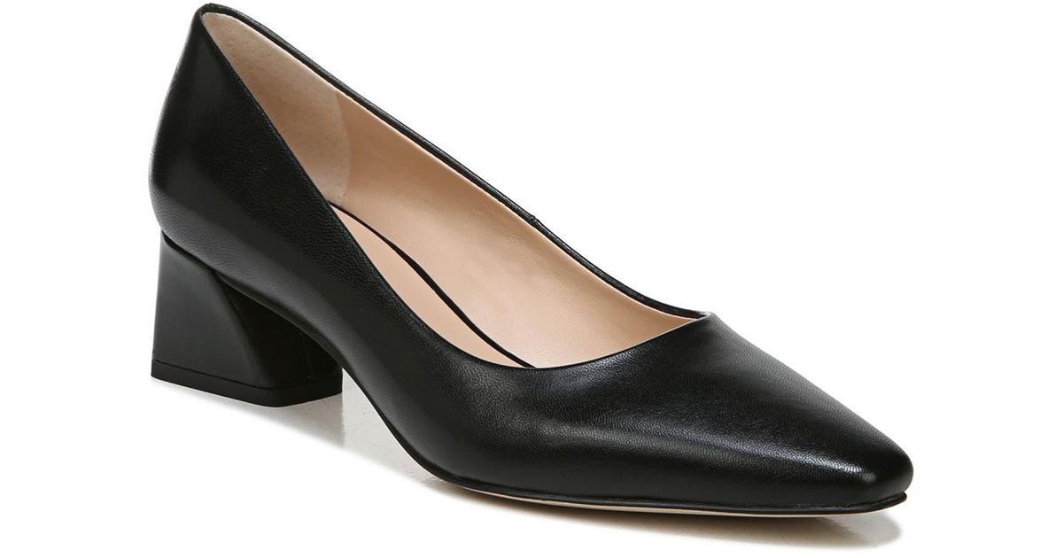 Franco Sarto Jesslyn Flared Block Heel Pump In Black At Nordstrom Rack |  Lyst