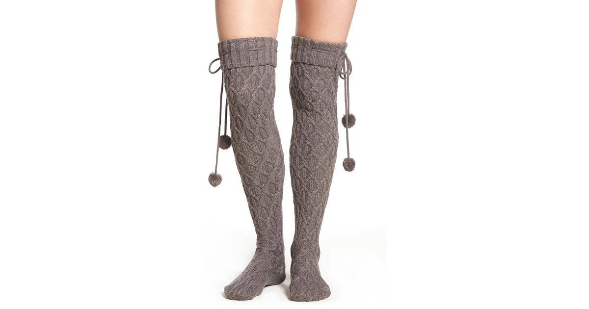 ugg cable knit over the knee socks