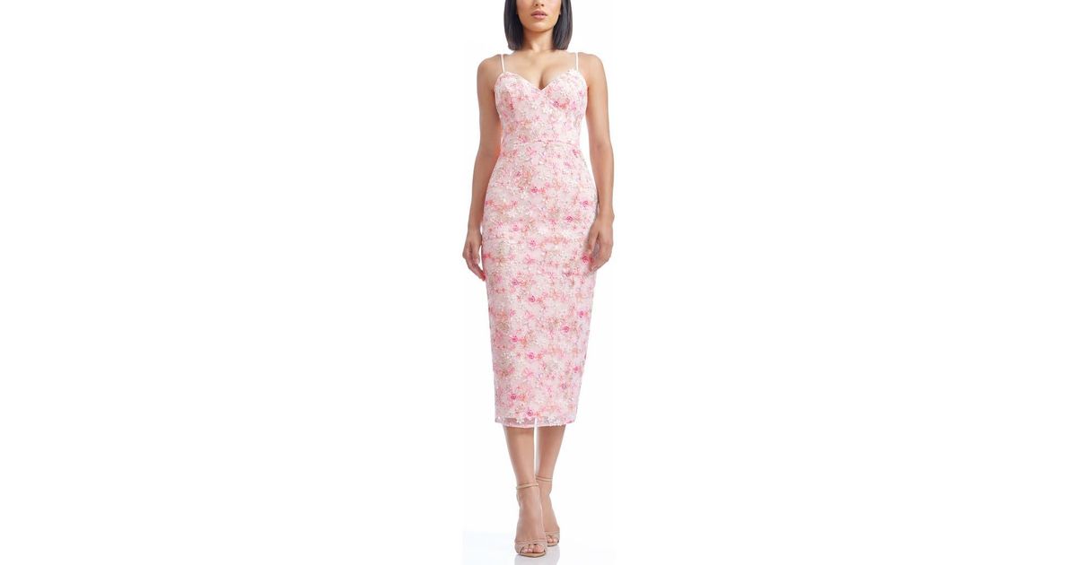 open lace back dress Donna Gown – Dress the Population main image 1