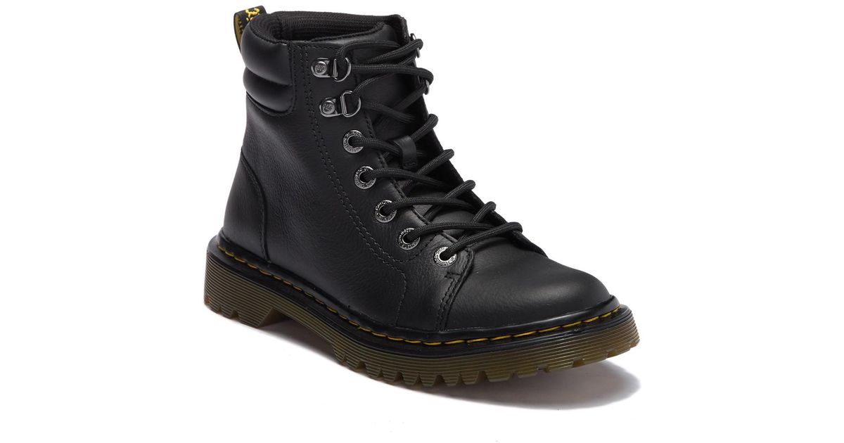 faora leather lace up boot